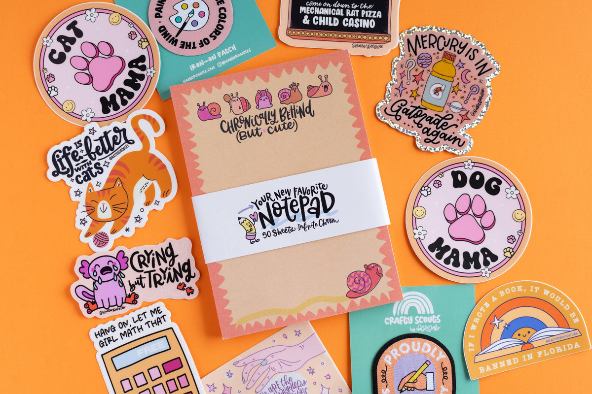 Chronically Behind (But Cute) Notepad