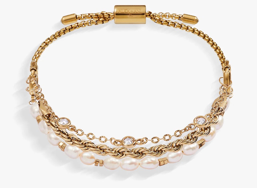 Crystal + Pearl Stranded™ Bracelet Set