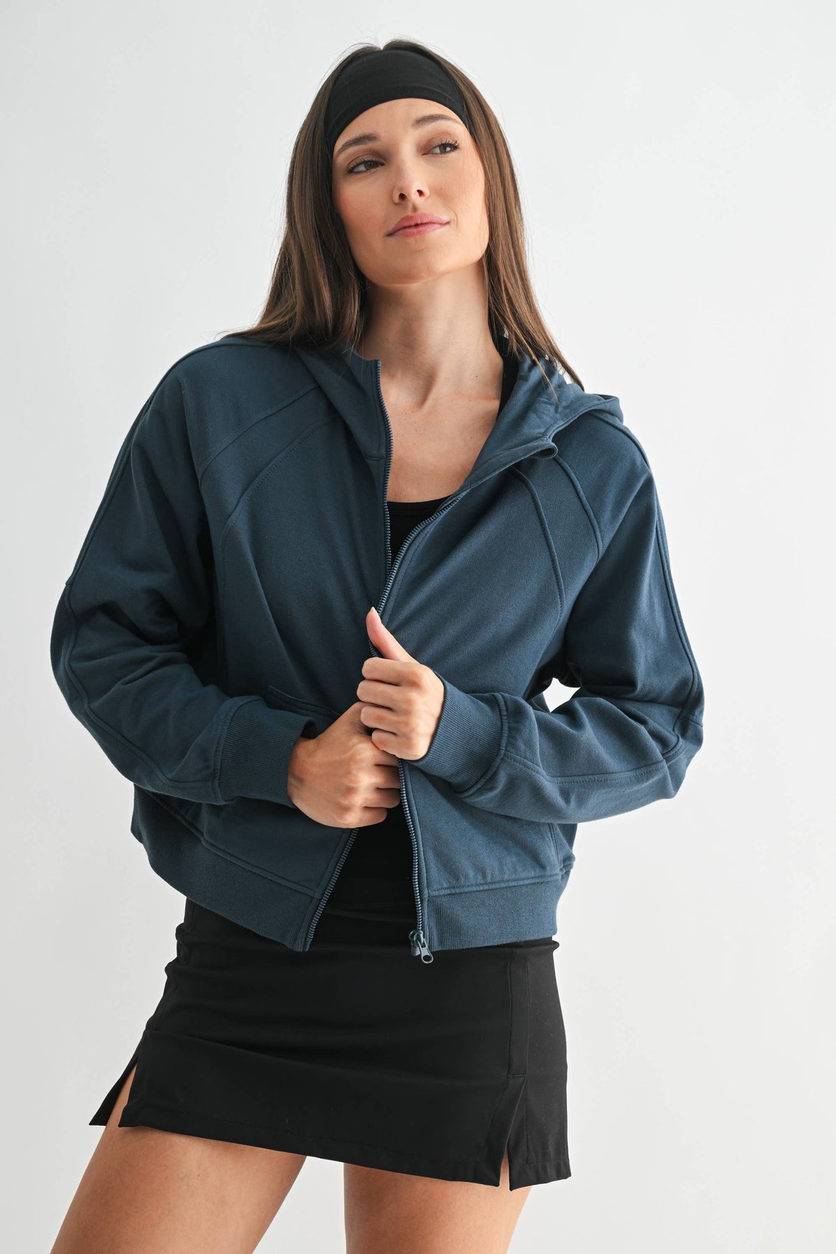 Zip-Up Fleece Hoodie